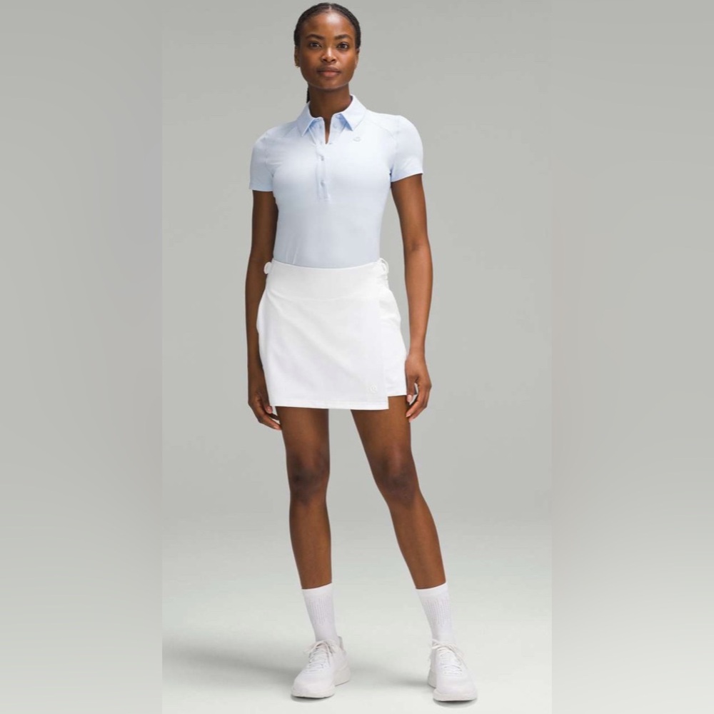 NWT Lululemon Wrap-Front Mid-Rise Golf Skirt
White SIZE 10 $98 sold out - Picture 4 of 11